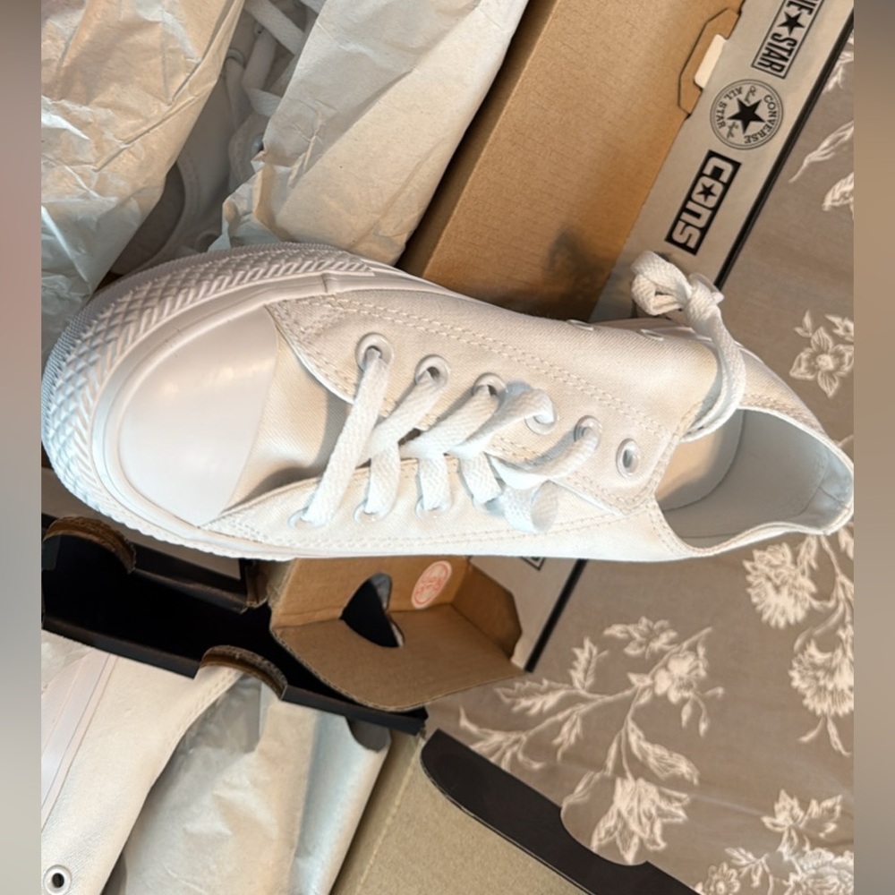 Converse Women's White Sneakers - Picture 2 of 3